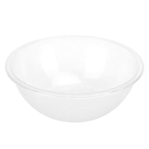 Ciotole da portata in plastica trasparente per feste, ciotole in plastica, insalatiera o snack in plastica rotonda grande, ciotole da festa per servire cibo, ciotola da punch per