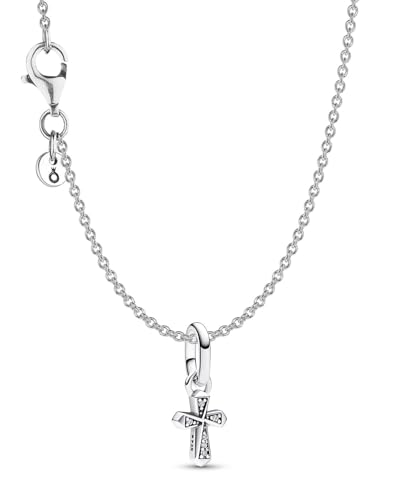PANDORA Damen-Kette Funkelndes Kreuz Silber 68324-45