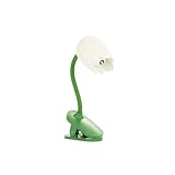 balvi Leselampe Tulip Weiß Farbe Flexible Leselampe mit Klemme in Tulpenform zum Lesen im Dunkeln Pla