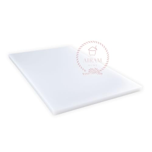 La mejor comparación de Tablas de amasar los mejores 10. 43 AIRAM HOME Tabla de Corte Premium, extra grande 60cm x 40cm y 1.4cm de grosor Polietileno suave al corte. Blanco AHTP604014