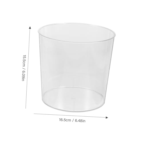 Caneca transparente mini de escritorio con tapa miniatura 2