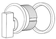 Adams Rite 4066 Thumbturn Cylinder