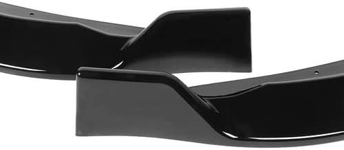 3 Pieces Front Bumper Lip Spoiler Splitter Side Body Kit Trim Protection Compatible with 2014-2016 Toyota Corolla Base L LE Model, 2015 (Painted Black)