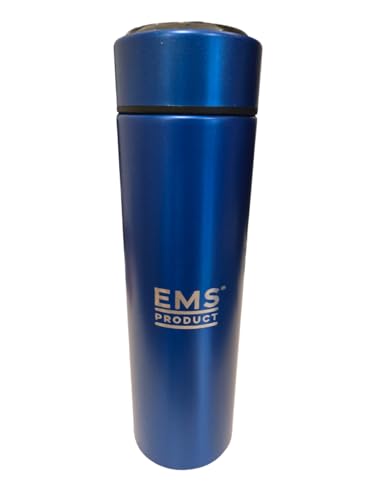Stainless Steel Smart Water Bottle with LCD Touch Screen – Insulated with Digital Temperature Display, Keeps Drinks Hot or Cold, Tea and Coffee Infuser Bottle, Ideal for Home and Office (Deep Blue)