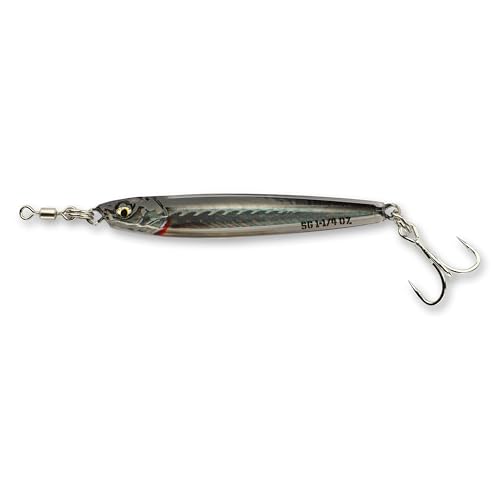 Savage Gear Glass Minnow Jig, Anchovy, 5/8 oz, 6 Hook Size,