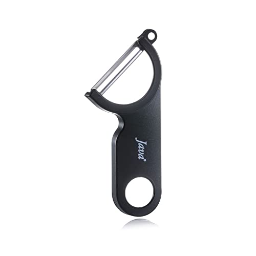 JAVA Multi-Peeler Kitchen Peeler, Ideal for Fruits and Vegetables for Kitchen Use Stainless Steel Edge Kitchen Tool for Home and Professional, Black