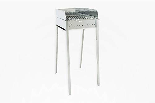 Barbacoa De Carbón Carbón 40 X 30 Cm De Acero Lisa Luxury Stromboli