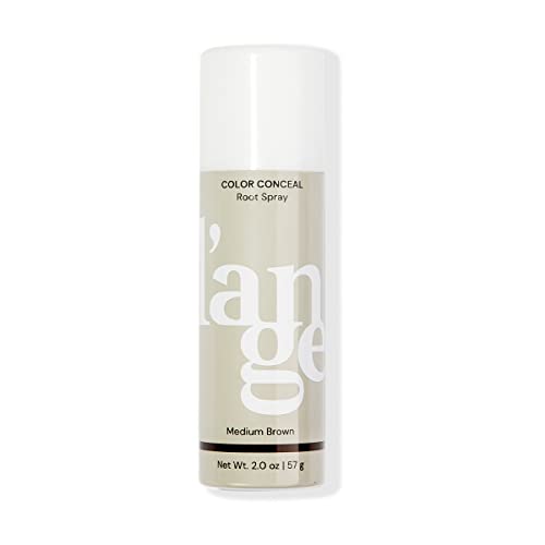 L'ANGE HAIR Root Touch-Up Spray | Transfer-resistant Formula | Helps Cover Grays and Root Regrowth | Free of Parabens, Sulfates, Ammonia, and Peroxide (Medium-Brown)