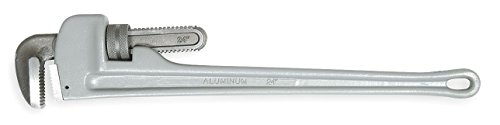 Straight Pipe Wrench, Aluminum, 36 in.