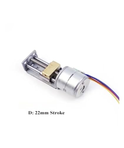 Moteur pas à pas DC 5V 12V linéaire avec curseur à vis 80mm