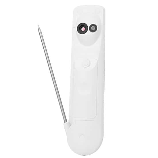 Traceable 2-in-1 Waterproof Calibrated HACCP Food Thermometer with Integral Fold-Out Probe