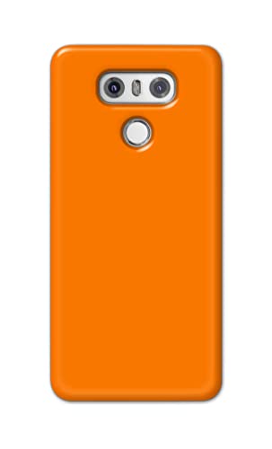 Image of Plain Orange Hard Back Case Cover for LG G6, LG G6+, H870, H871, H872, H873, H870K, LS993, US997, VS988 Back Cover -(J5) VNS2229