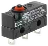 DC2C-A1AA DC Series Sub Mini SPDT 3.47 N Button Solder Lug Snap Action Switch - 5 item(s)