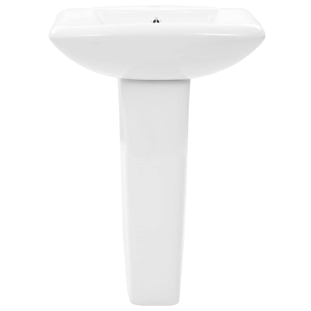 ShGaxin Lavabo de pie de cerámica Blanco 580x470x200 mm, Fregadero, Lavabo Baño, Lavamanos Baño, Lavatorio Casa De Banho, Mueble Lavabo sobre Encimera