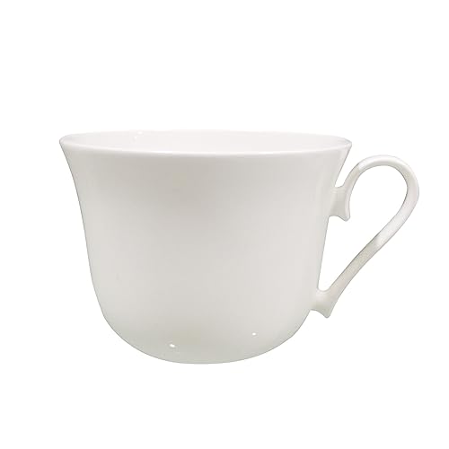 Jameson & Tailor Tasse en porcelaine végétalienne brillante, 480 ml, blanche