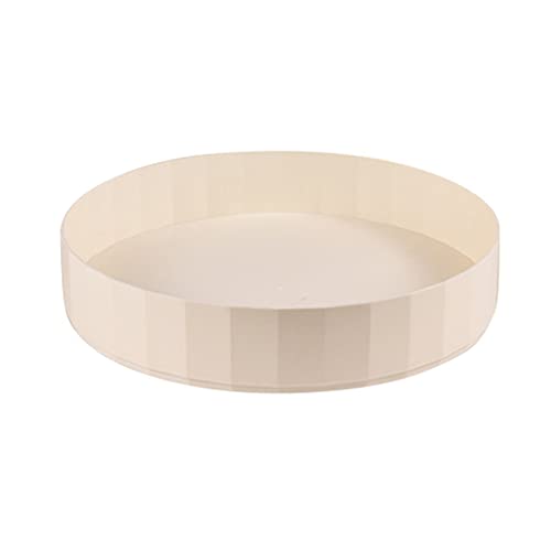 Uniquelove Drehteller Gewürzregal Rotierender Organizer Küchenhalter Für Gewürzflaschen Öl Zutaten Gläser Kochen Backzubehör-Weiß 26X26X5.2Cm Cover