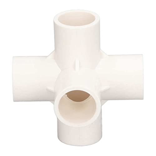 Codo PVC de 25 mm resistente a grietas con conexión de 5 vías para estructuras 2
