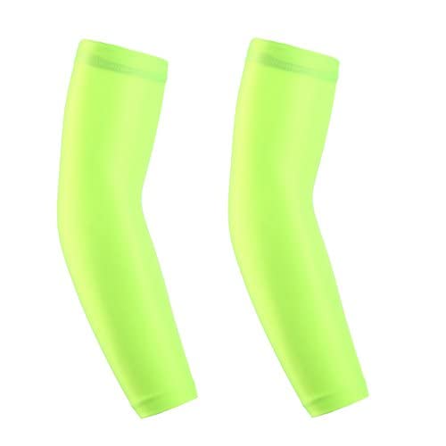 GlobalNiche® Green, MYD pcs Top Basketball Bracer Bar Lengthen Armguards Sunscreen Sports Protective Forearm Sleeve Arm Warmers Elbow Pads (29588)