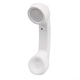 Cornetta telefonica classica per adattatore USB C inclusa riduzione del rumore (bianco)
