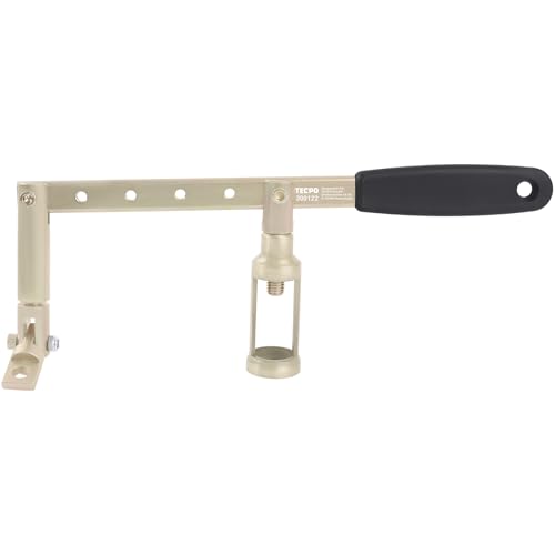 TECPO Ventilfederspanner-Satz, Demontage & Montage von Ventilfedern und Ventilschaftdichtungen für 8V, 12V & 16V Motoren, ohne Zylinderkopf-Demontage, inkl. 3 Druckstücke Ø20, 26, 30, 34mm, länge 85mm