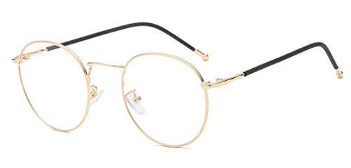 Unisex Silber Und Schwarz Retro Sixties Style Runde Metall Brillen Damen Herren Klare Linse Brille Ohne Sehstärke Fensterglas Brille Herren Damen