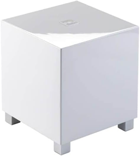 Tzero MKIII Subwoofer, 6.5 Inch Down-Firing Driver, High Gloss White.