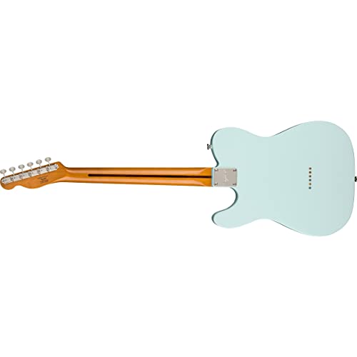 Squier FSR Classic Vibe ’60s Telecaster Thinline MN Sonic Blue – Guitare Électrique - Les Beatles, Paul McCartney, John Lennon, RIngo Starr, George Harrison Squier FSR Classic Vibe '60s Telecaster Thinline MN Sonic Blue - Guitare Électrique – Image 4