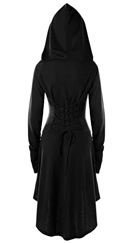 SEAUR Costume di Halloween Donna con Cappuccio