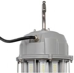 KASTLITE 100W Hanging LED Temporary Work Light - 6FT 12000LM 5000K 400W HID Equiv IP65 Waterproof Portable Construction/Workshop Lighting - Bright Heavy Duty Temp High Bay Daylight Job Site Lamp, 277V