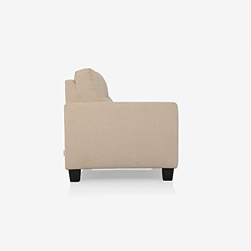 Image of Duroflex Ease - 2 Seater Sofa | Premium Fabric, High Comfort Foam, Durable Wood Frame & Easy Maintenance | 3 Year Warranty | Two Seater Sofa for Living Room - Beige