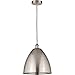 Innovations Lighting 616-1P-SN-MBD-12-SN Edison Dome Mini Pendant Brushed Satin Nickel