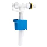 Spülkasten Füllventil Universal G1/2 Messing Anschluß Spülkasten Ersatzteile Spülkasten-Füllventil Universelles Einlassventil mit Seitlichem Eingang Einstellbare Wassermenge Wassersparend Geräuschlos