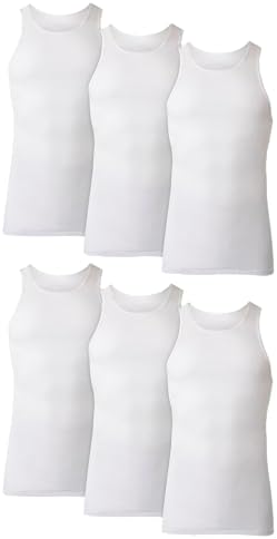 Hanes Mens ComfortSoft Tanks Pack of 6 6-pack Comfortsoft Moisture Wicking Tagless Tanks (pack of 6)