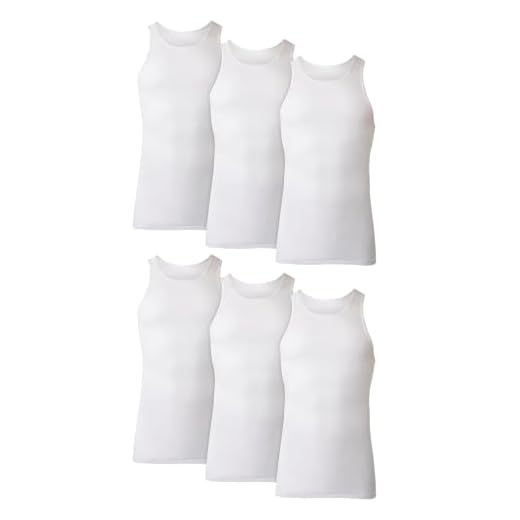 Hanes Men Hanes Men's Cotton Tank Undershirts Pack, Moisture-Wicking Ribbed Tanks, lightweight Cotton Tank Undershirts
