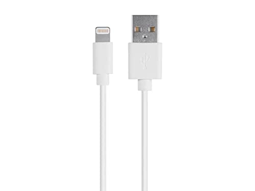 Monoprice Cabo de carregamento Lightning para USB Tipo-A – Certificado Apple MFi, 9 m, Branco – Séri