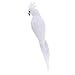 EBTOYS Artificial Birds Lifelike Feathered Birds Christmas Model - White Parrot