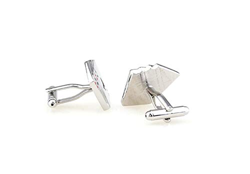 Manicos para hombre KnBoB cartas plata con caja miniatura 3
