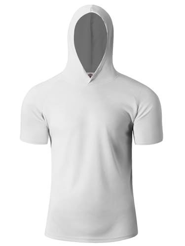 3 Pack Men's Short Sleeve Shirt UPF 50+ Sun Protection Hoodie Shirts Quick Dry Lightweight for Running Workout Hiking Fishing4