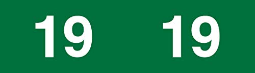 2019 Year Labels, AMES/IFC CL6105 Compatible Series, Green, 1000/Roll, 1 Roll, 1/2" x 1-3/4"