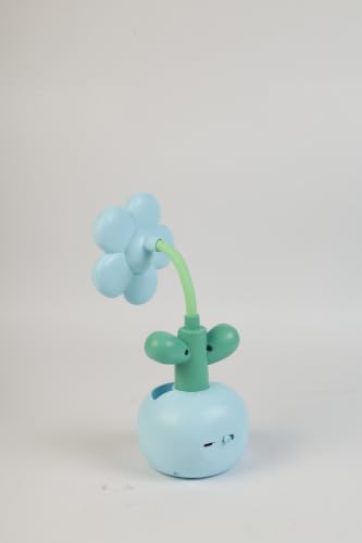 Image of Lexton 9 Inch Rechargeable Flower LED Table Lamp with Pen Holder | Cute Kids Study Desk Lamp, 2 Light Modes, USB Charging Port, Switch Control & Eye-Care Reading Light for Bedroom & Study Table