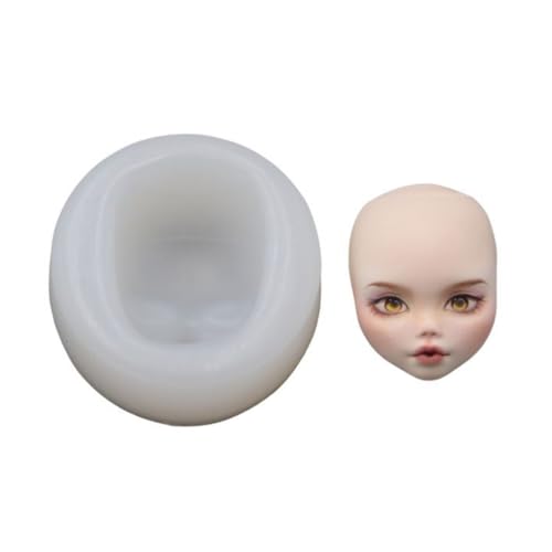 Face Clay Molds Non Stick Easy To Demold Dolls Face Clay Molds For Toy Epoxy Resinn Casting Handmade Craft