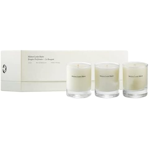 Maison Louis Marie - Le Bouquet Candle Trio Set Natural Soy Wax Candles | Luxury Clean Beauty + Non-Toxic Fragrance (Set of 3, 2.5 oz | 74 ml) Cover