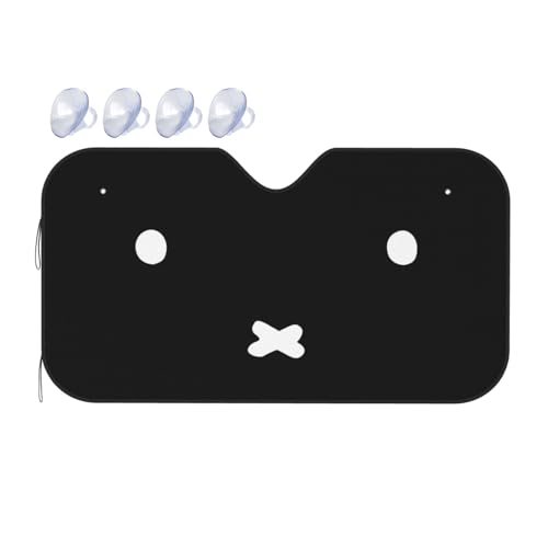 車用サンシェード ミッフィー カーサンシェード フロントシェード フロントガラスカバー カーフロントカバー おしゃれ カー用品 軽自動車 SUV/軽/普通車に適用 プレゼントS:70×130cm