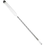 Sosoport Petroleum Hydrometer for Liquid Density Measurement 0.6-0.7 Specific Gravity Meter for Mud, Diesel, and Sulfur Mixtures with Baume Scale for Industrial and Scientific Use