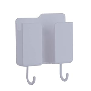 2PC Wandmontage Opbergdozen Plastic Afstandsbediening Storage Houders Rekken Mobiele Telefoon Plug Muurhouder (Color : B…