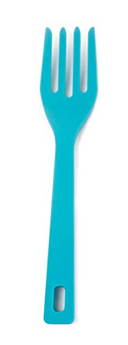 RSVP International (EFF-TQ) Silicone Flexible Fork, Turquoise, 11" | Mixes Ingredients, Mashes Food