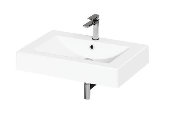 PAA Long Step 700 Washbasin Cast Stone White