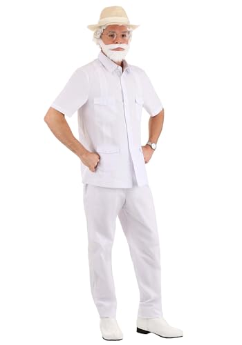 Fun Costumes Adult Jurassic Park John Hammond Costume, Paleontologist Costume, Dinosaur Theme Cosplay & Halloween, Medium