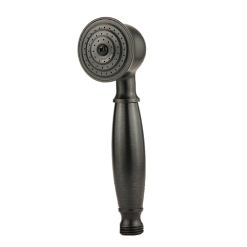 Cabezal de ducha portátil 7" acabado en negro pulido miniatura 1