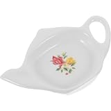 TOYANDONA Keramik Teebeutelhalter Teekannenförmiger Teebeuteluntersetzer mit Glatten Kanten für Tee und Gewürzaufbewahrung im Teezimmer